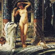Sir Edward john poynter,bt.,P.R.A Diadumene, Dimensions and material of painting Germany oil painting artist